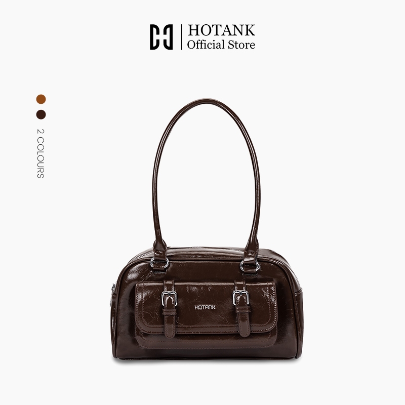 【HOTANK】แฟชั่นกระเป๋ากระเป๋าหนัง สไตล์เกาหลีกระเป๋าสวยๆ shoulder bag กระเป๋าสตรี