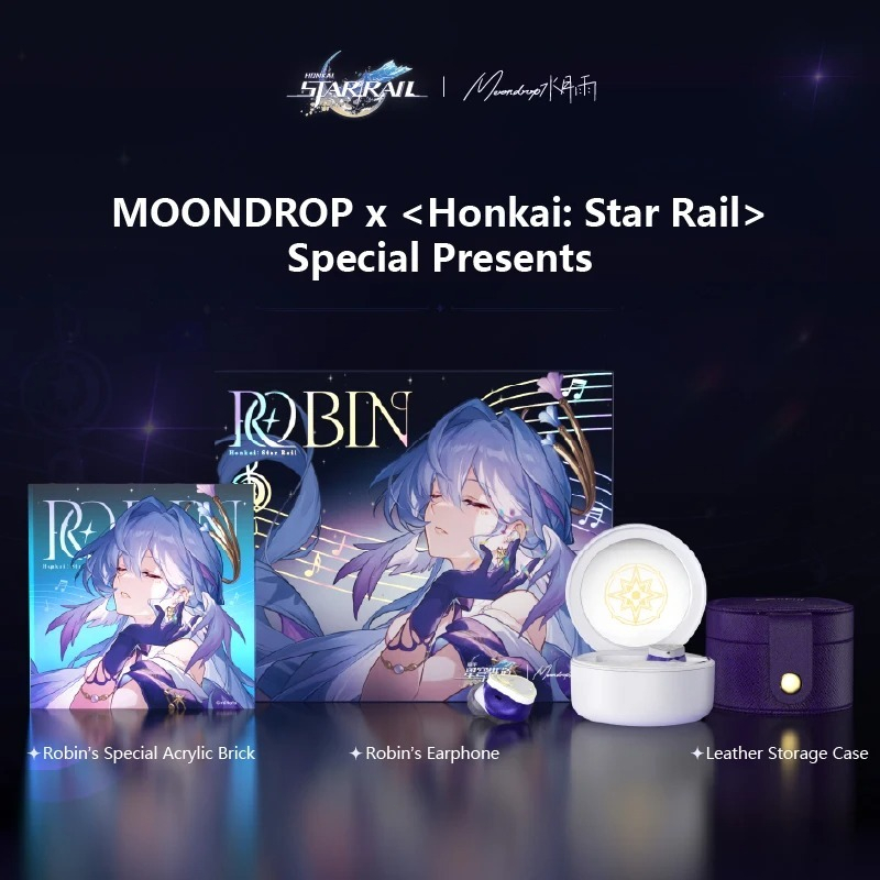 MOONDROP x <Honkai: Star Rail> ROBIN หูฟังสเตอริโอไร้สาย True Bluetooth5.4