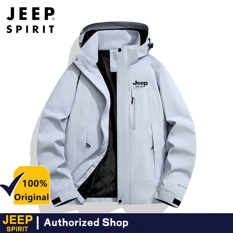 เสื้อแจ็คเก็ต JEEP SPIRIT สำหรับผู้ชาย ออกแบบเพื่อกันลมและกันน้ํา