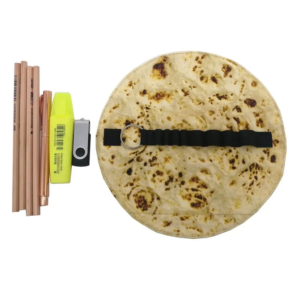 Creative Funny Pencil Holder Tortilla Roll Pencil Case กระเป๋าดินสอ กระเป๋าดินสอ
