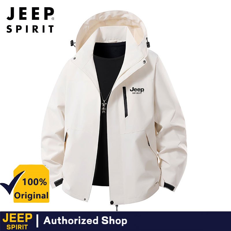 เสื้อแจ็คเก็ต Jeep Spirit กันลม สำหรับกิจกรรมกลางแจ้ง ผู้ชาย ฤดูใบไม้ผลิ