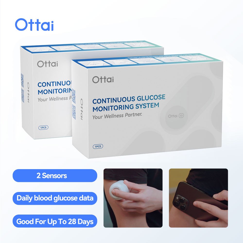 M8 CGM 2 ชุด CGM No Finger Pking สําหรับ 30 วันอุปกรณ์เสริมเพื่อสุขภาพโรคเบาหวาน Glucose Sensor