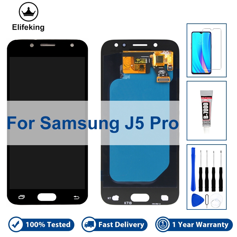 5.2 "จอแสดงผล LCD สําหรับ Samsung Galaxy J5 Pro 2017 J530 SM-J530F J530G J530Y/DS Touch Screen Digit