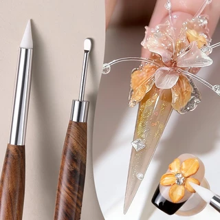 【Local】BORN PRETTY Double-ended ซิลิโคนเล็บแกะสลักปากกา Multi-Function Mix Gel Nail Builder ปากกา DIY ภาพวาดประติมากรรมเล็บแปรง