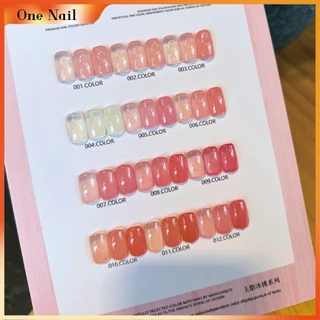 [ประเทศไทยจัดส่ง] 12 สี เปลือย ผิว น้ําแข็ง สีใส (15มล ฟรีกระดานสีเคลือบ) น้ําแข็งใส, กึ่งโปร่งใส, นู้ด, ชมพูสุขภา