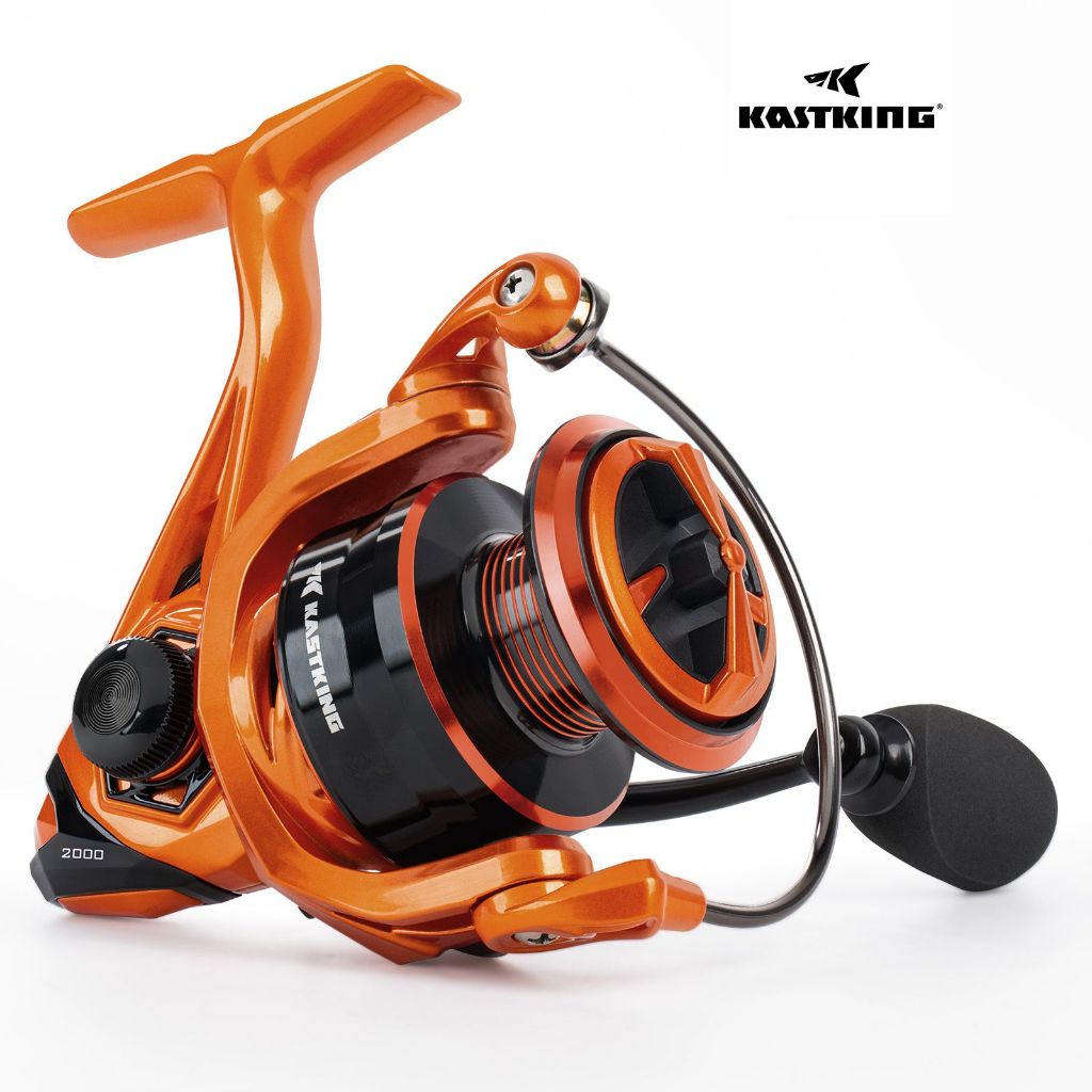 KastKing Lethal Blaze โรลปั่นตกปลา ความหนัก 8KG-12KG อัตราทดเกียร์ 5.2:1 Ultra-Smooth CNC อลูมิเนียม สpool เหมาะสำหรับตกปลาในน้ำจืดและชายฝั่ง