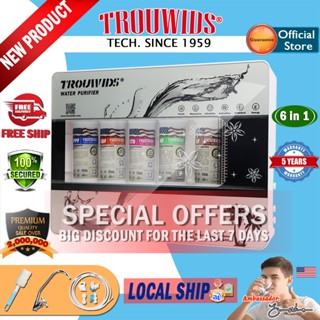 TROUWIDS เครื่องกรองน้ําอัลคาไลน์ ระบบกรองน้ํา 0.01 ไมครอน ส…