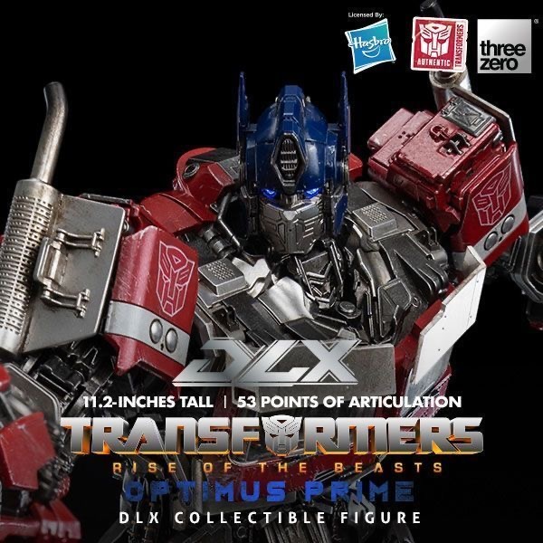 Transformers 7 Optimus Prime Super Warrior Rise THREEZERO DLX Series Alloy สําเร็จรูปรุ่น