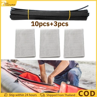 13ชิ้น สติกซ่อมกันชน ABS/PP/PVC/PE 10pcs แท่งเชื่อมพลา+3 ตาข่ายซ่