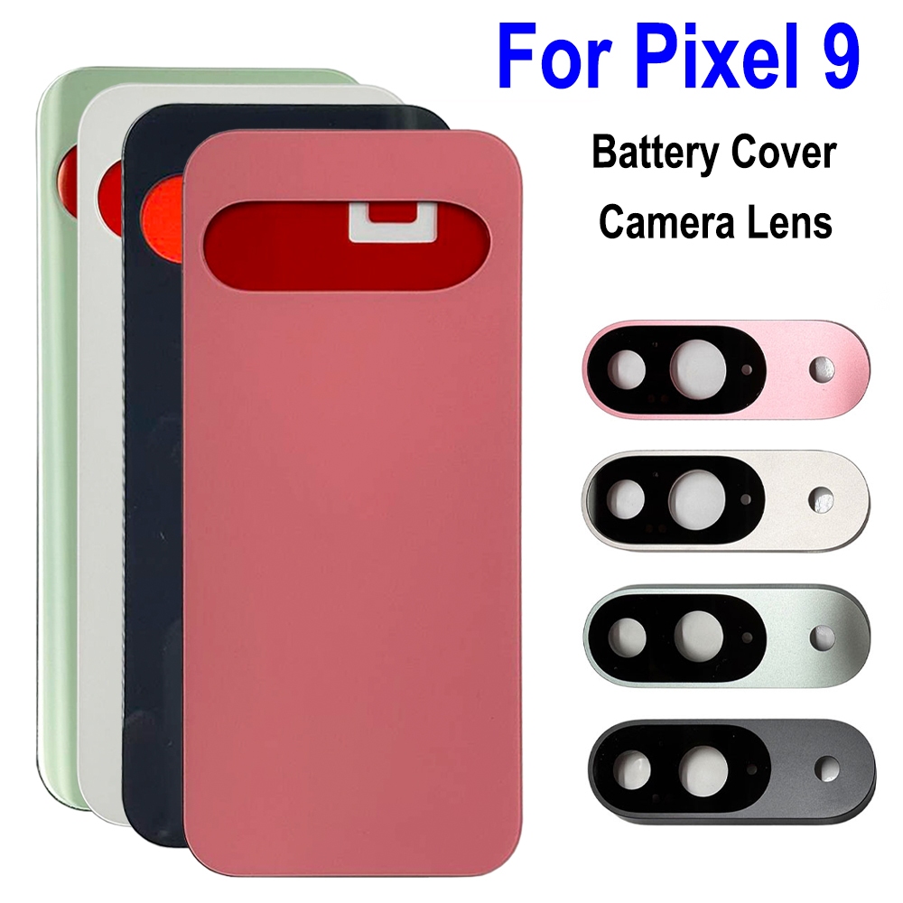 สําหรับ Google Pixel 9, Pixel9 ฝาหลังแบตเตอรี่ด้านหลังกระจกสําหรับ G2YBB GUR25 G1B60 ฝาครอบแบตเตอรี่