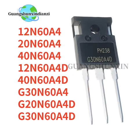 5 ชิ้น* 100% ใหม่ 12N60A4 20N60A4 40N60A4 12N60A4D 40N60A4D G30N60A4 G20N60A4D G30N60A4D TO-247
