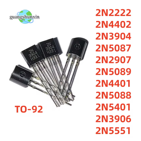 10PCS 100% ใหม่ 2N3904 2N3906 2N2907 2N4401 2N4402 2N2222 PN22 2N5401 2N5551 2N5087 2N5088 2N5089 TO