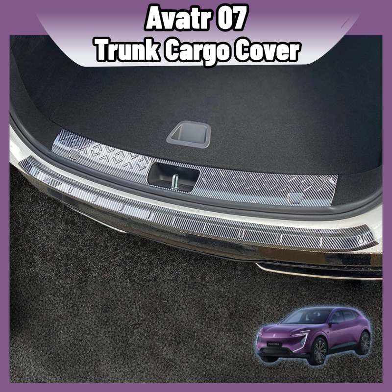 แผ่นกันรอยฝาท้าย AVATR 07 พลาสติกลายคาร์บอนสีดำ กันรอยกระเป๋าเดินทาง ติดตั้งง่าย ของแท้ พร้อมส่ง