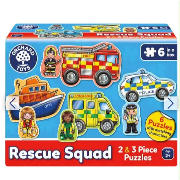 Orchard Toys Two-in-One Rescue Team Puzzle Game Early Education Puzzle Parent-Child Interactive Toys