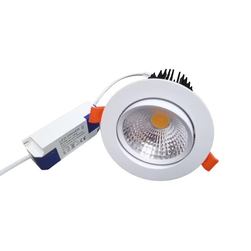 LED Downlight LED หรี่แสงได้ lez Light COB 7W 12W 18W 24W LED Spot Light ตกแต่งโคมไฟเพดาน LED Eyebal