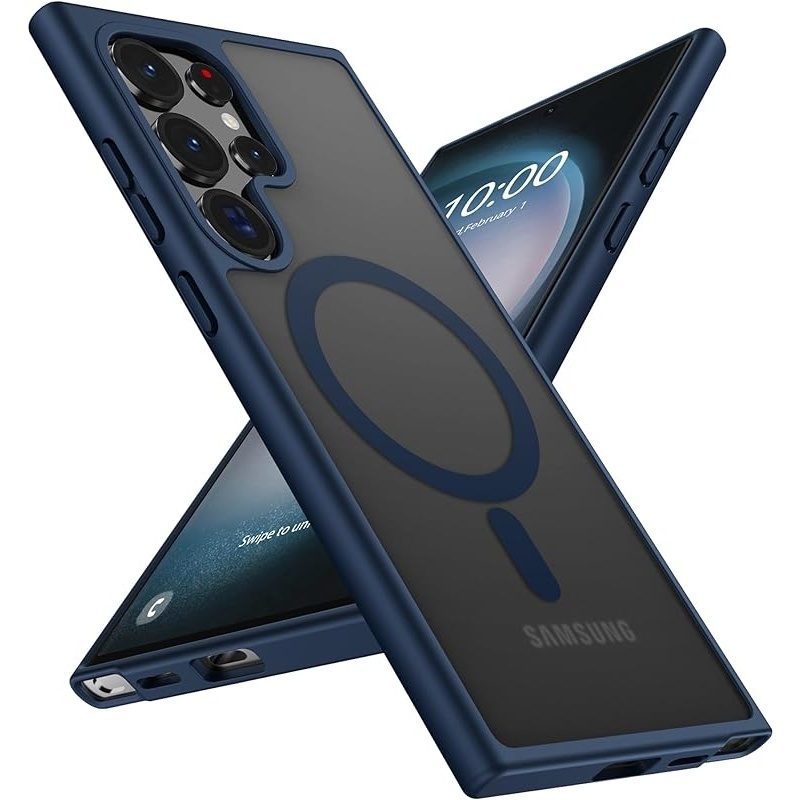 แม่เหล็กสําหรับ Samsung Galaxy S22 Ultra/S23 Ultra/S24 Ultra/S25 Ultra/S26 Ultra Case, [การป้องกันระ