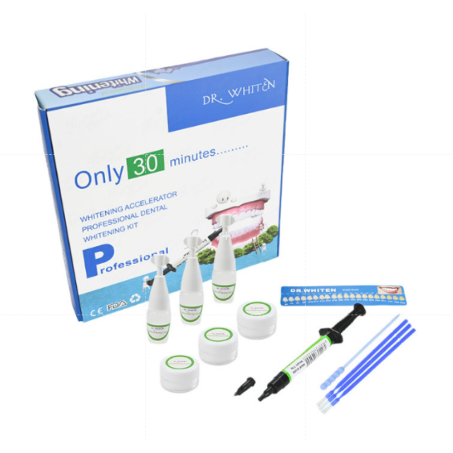 Dr.Whiten ชุดฟอกสีฟันเจลฟอกขาวทันตกรรม Oral Care เพียง 30 นาทีฟันไวท์เทนนิ่งทําความสะอาด Denxy 1 กล่องลบคราบฟัน