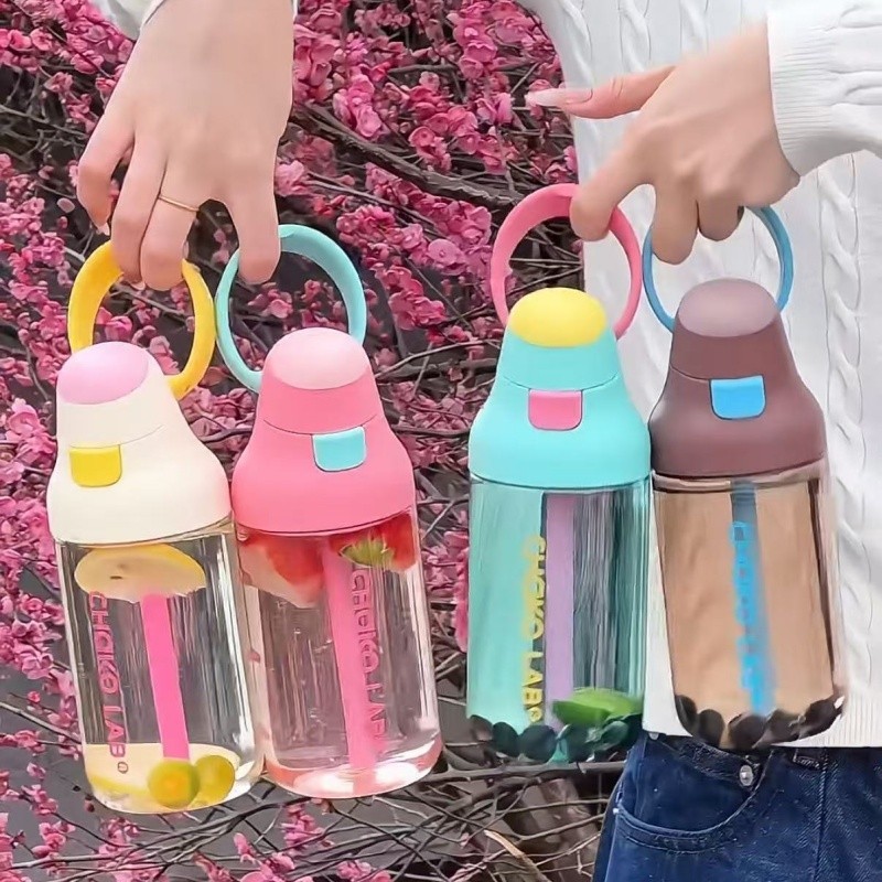 CHaKOLAB Hexu PPSU ถ้วยฟางมูลค่าสูงกีฬาน้ําขนาดใหญ่-ความจุแบบพกพาพกพา Kada น้ําหนักเบา Shock-Resistant One-Handed ฝาเปิดขนาดสตรอเบอร์รี่ Milkshake สับปะรดแช่แข็ง