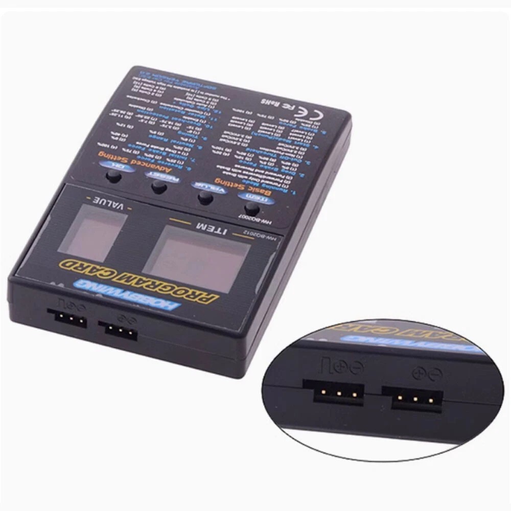 กล่องการ์ดโปรแกรม Hobbywing ESC สําหรับการเขียนโปรแกรม QuicRun EzRun XeRun Platinum ESC