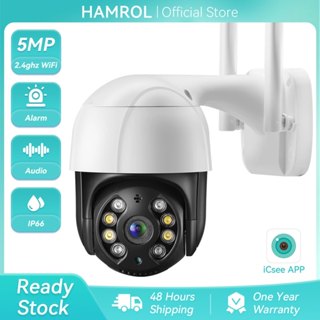 Hamrol 5MP CCTV Security Camera WIFI Outdoor 2MP PTZ Wireles…