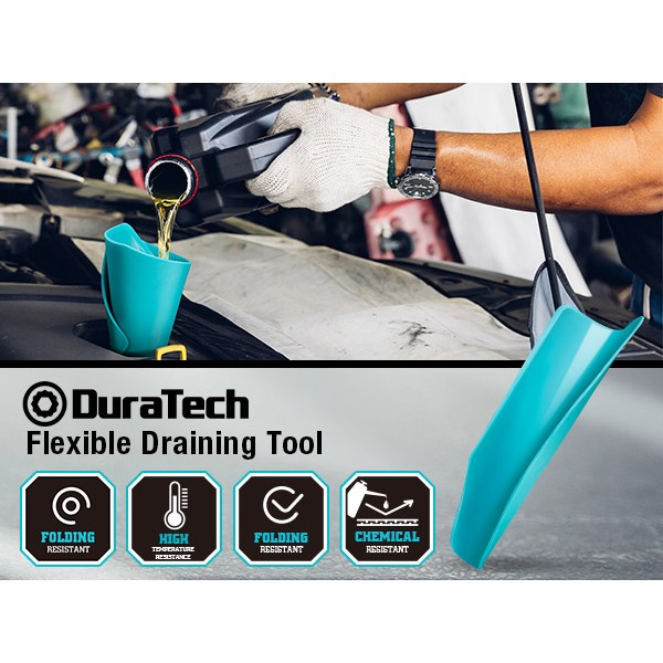 DuraTech เครื่องมือระบายน้ําแบบยืดหยุ่น คู่มือน้ํามัน, ไดเวอร์เตอร์น้ํามัน, เสื่อเปลี่ยนน้ํามัน, ไดเวอร์เตอร์น้ํามันสําหรับรถจักรยานยนต์, รถยนต์, เรือและโรงรถใช้