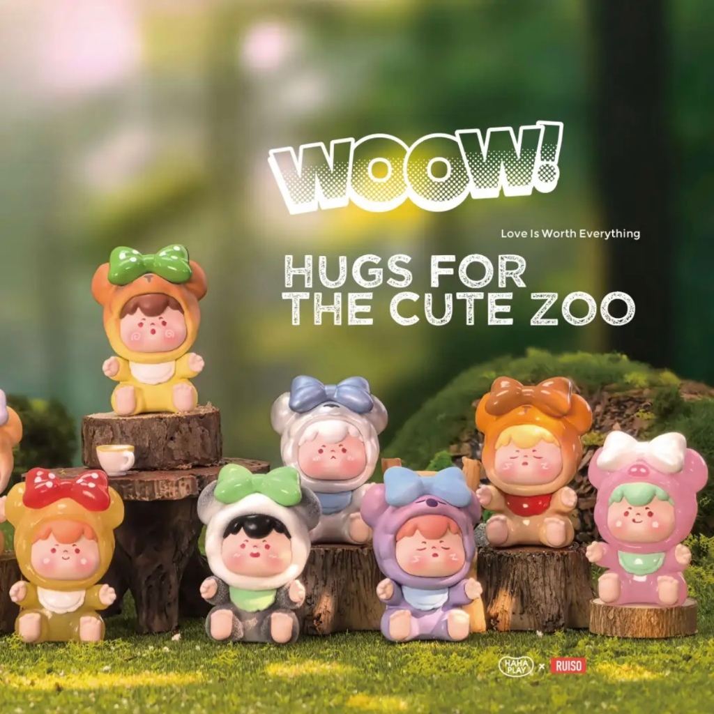 WOOW Cute Hug Zoo Series อุปกรณ์เสริมตุ๊กตาขนาดเล็ก