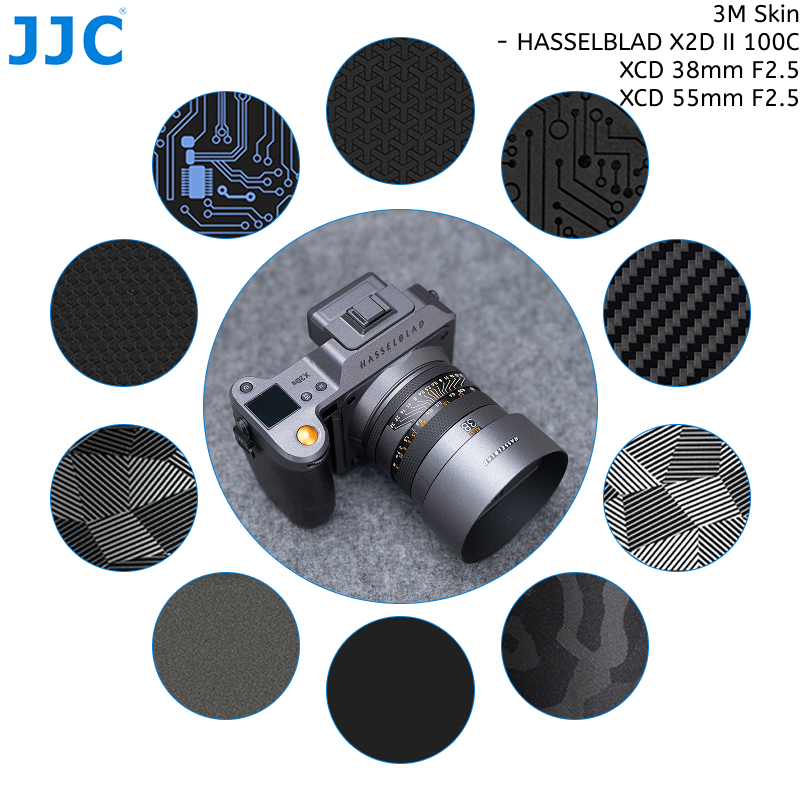 JJC 3M กล้องสติกเกอร์ผิวสําหรับ HASSELBLAD X2D II 100C X2DII100C กล้อง XCD 38 มม.F2.5 XCD 55 มม.F2.5