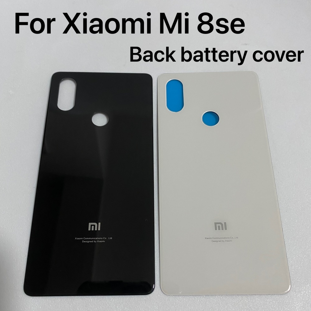 สําหรับ Xiaomi Mi8 se ฝาหลังแบตเตอรี่ Mi 8SE ด้านหลังกระจกประตูกรณี
