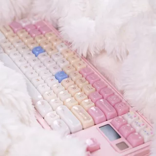 [Muppet Cat] หยกน่ารักความร้อน Keycaps ชุด Mao โปรไฟล์ 148 คีย์สําหรับ Cherry MX Switches คีย์บอร์ดเครื่องกล