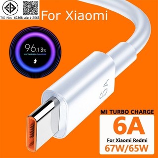 🔥สายชาร์จ เครื่องชาร์จ จัดส่งในกรุงเทพ จัดส่งภายใน 12 ชม⚡67W 120W สําหรับ Xiaomi USB Type C รองรับ Quick charge 3.0 4.0 Turbo charge