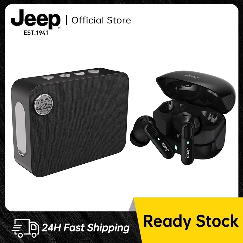 Jeep EW133 หูฟังบลูทูธ HD Calls มี Game Mode + SC011 ลำโพงบลูทูธไร้สาย แบบพกพา ดีไซน์ Restro
