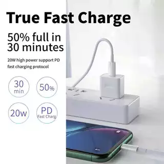 【 1 ปี】PD 30W Charger type c to L สายชาร์จเร็ว+หัวชาร์จ [รองรับ i5-14Pro max]