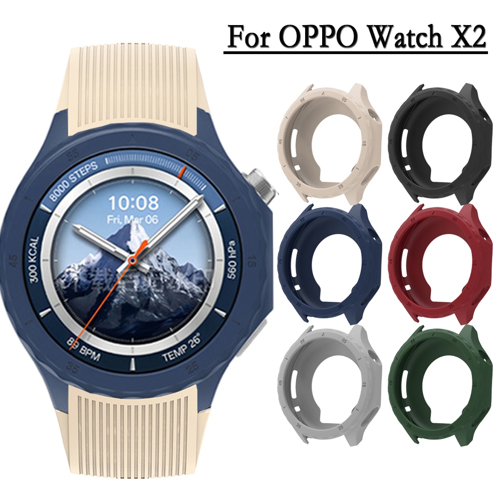 สําหรับ OPPO นาฬิกา X2 นาฬิกาซิลิโคนอ่อนนุ่ม Hollow กรณีขนาดนาฬิกากรอบสําหรับ OPPO นาฬิกา X2