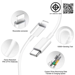 45W PD สายชาร์จ+หัวชาร์จ Fast Charger จากสายType-C to L สำหรับ i11 12 13 14 Pro Max【 1 ปี】