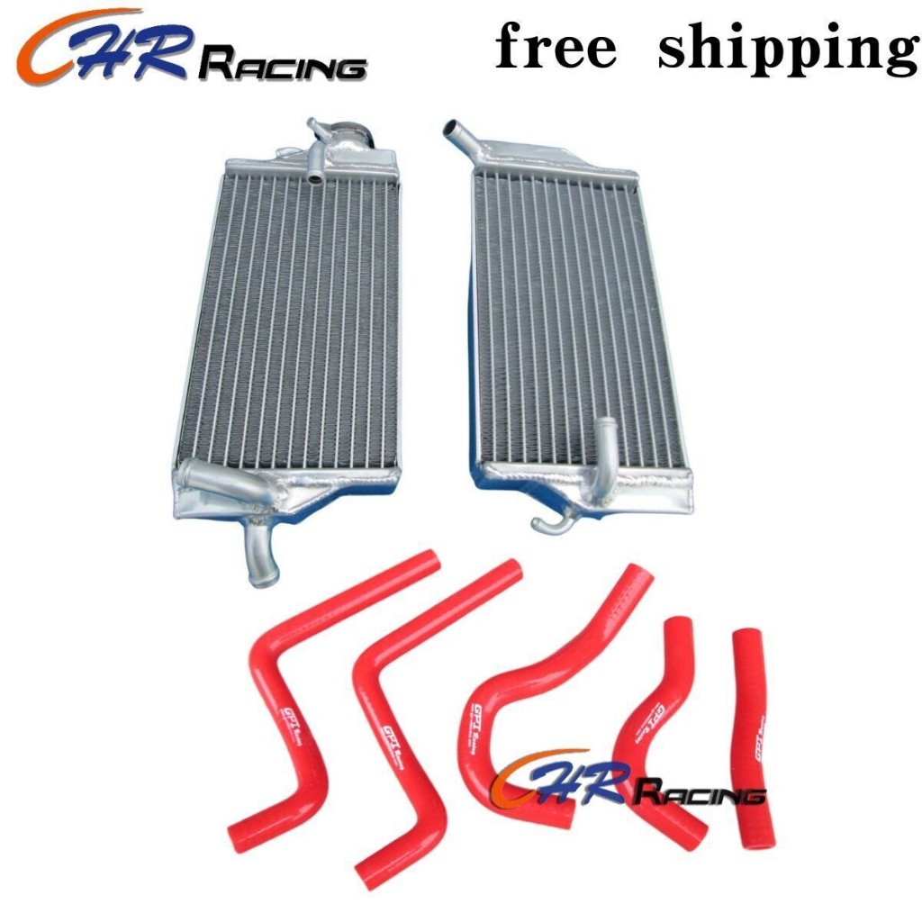 หม้อน้ําอลูมิเนียม+ท่อ สําหรับ 2004 04 HONDA CR125 CR125R/CR 125 R 2-STOKE