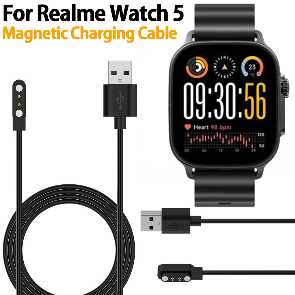 สําหรับRealme Watch 5 Smart Watch Dock Charger Adapterสายชาร์จUSBสําหรับRealme Watch5 สายไฟ (100 ซม.) เครื่องชาร์จนาฬิกาอัจฉริยะ