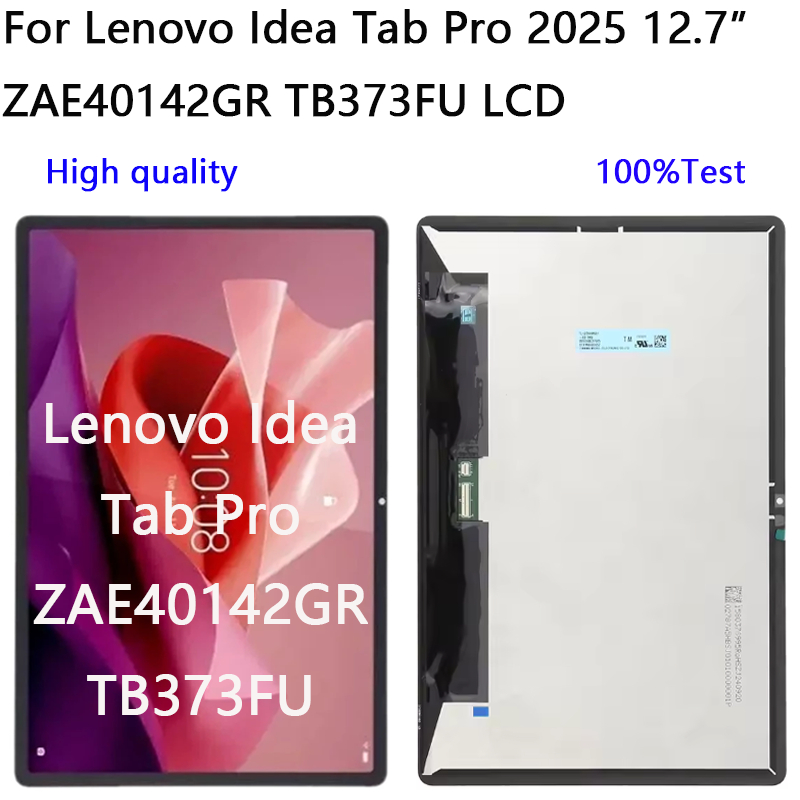 สําหรับ Lenovo Idea Tab Pro 2025 12.7 ZAE40142GR TB373FU TB375FC จอแสดงผล LCD Touch Screen Digitizer Assembly อะไหล่