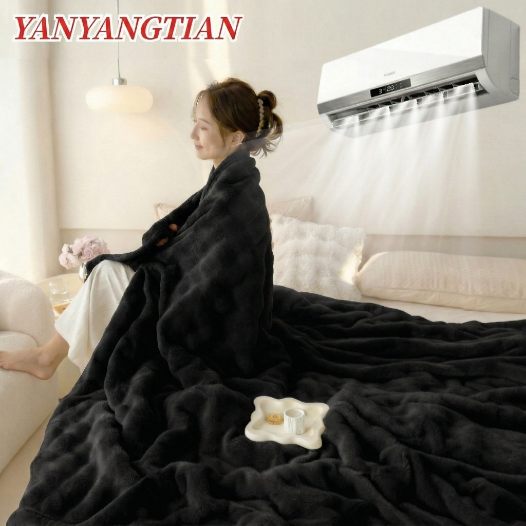 YANYANGTIAN ผ้าห่มเย็น ผ้าห่ม Blanket บาง เหมาะสำหรับห้องแอร์ ขนาด 6.6 ฟุต นุ่มสบายผิว