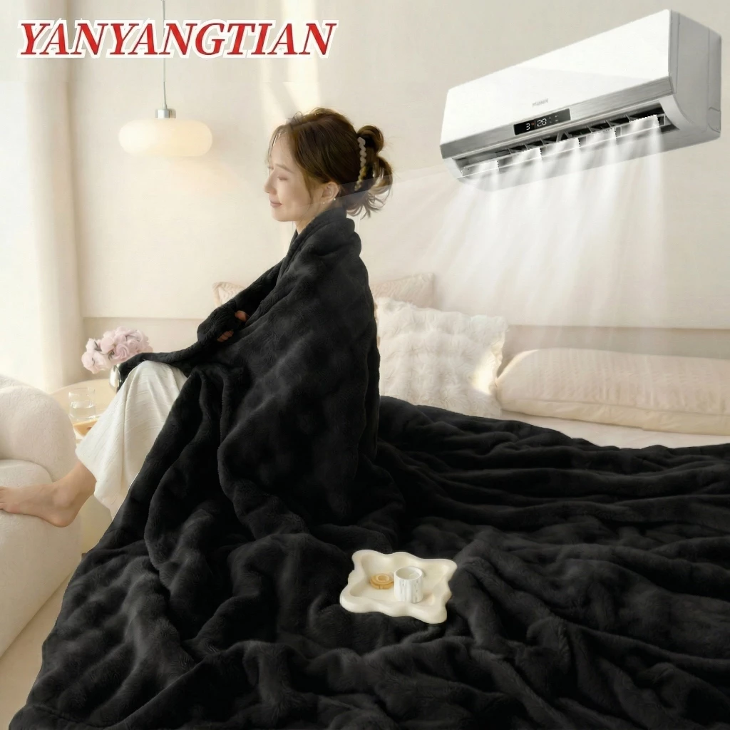 YANYANGTIAN ผ้าห่มเย็น ผ้าห่ม Blanket บาง เหมาะสำหรับห้องแอร์ ขนาด 6.6 ฟุต นุ่มสบายผิว