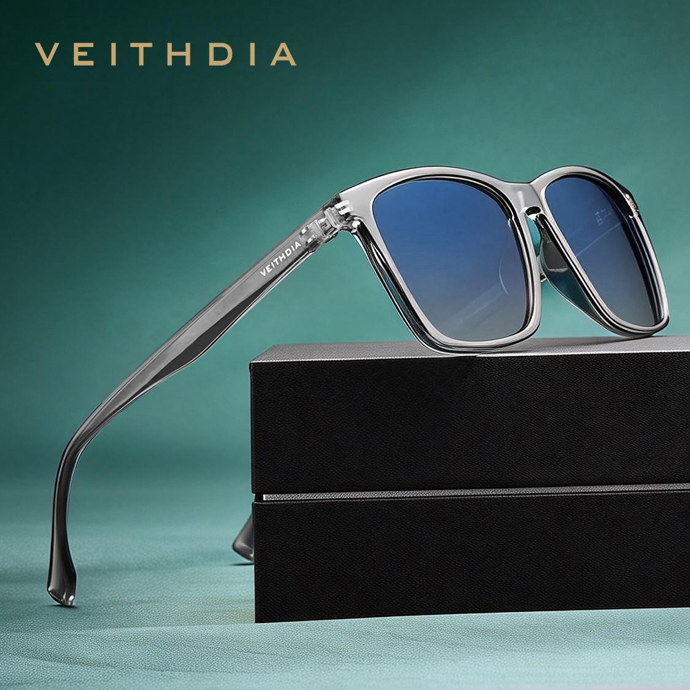 VEITHDIA ผู้ชายโพลาไรซ์ UV400 ป้องกันแว่นตากันแดดผู้หญิงเลนส์ Photochromic Square ขับรถแว่นตากันแดด V7911 ราคา ถูกที่สุด ดีลบีเคเค แกลเลอรีภาพที่ 6