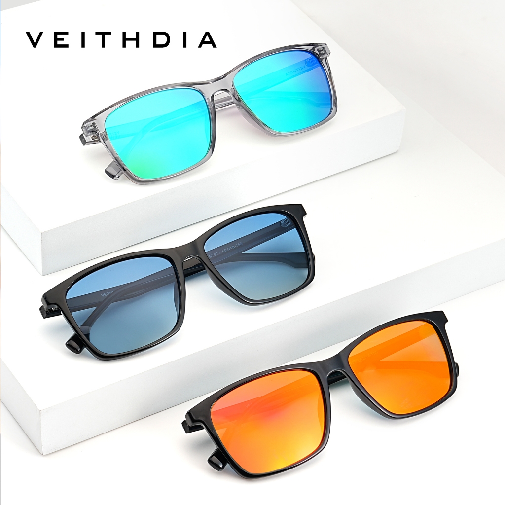 VEITHDIA ผู้ชายโพลาไรซ์ UV400 ป้องกันแว่นตากันแดดผู้หญิงเลนส์ Photochromic Square ขับรถแว่นตากันแดด V7911 ราคา ถูกที่สุด ดีลบีเคเค แกลเลอรีภาพที่ 5