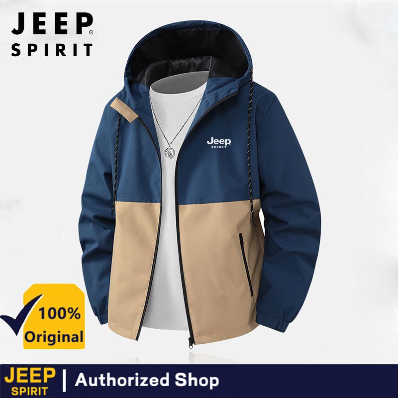 เสื้อแจ็คเก็ต JEEP SPIRIT สไตล์วัยกลางคน สำหรับฤดูใบไม้ผลิ