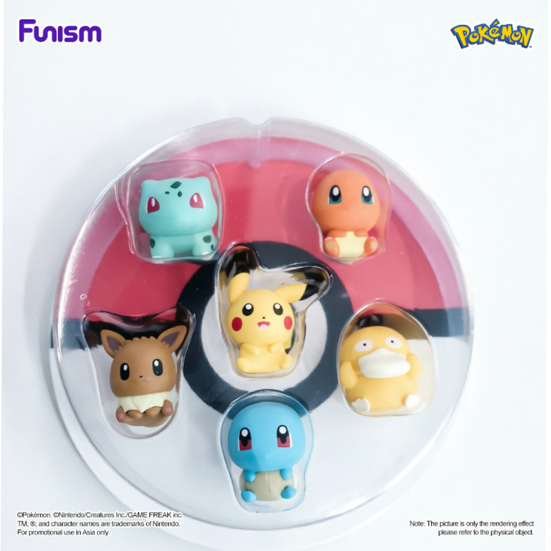FUNISM Pokemon PALMSIZE WONDERS 1 Series Blind Box Series of trendy Blind Box figures รุ่นของเล่นเคลื่อนย้ายได้ของขวัญวันเกิด