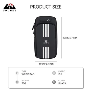 UPGREE กระเป๋าใส่แขนกีฬา Unisex ฟิตเนสสะท้อนแสงกีฬาวิ่งกระเป๋ากันน้ำกระเป๋าโทรศัพท์มือถือ