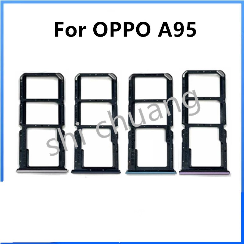 สําหรับ OPPO A95 4G 5G ซิมการ์ดถาดผู้ถือช่องใส่การ์ด Reader SD Slot อะแดปเตอร์อะไหล่