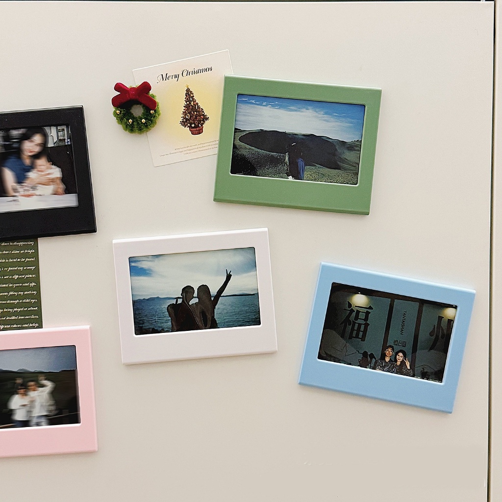 WIDE Polaroid Magnetic Film Table DIY Fun Star Card Magnetic ตู้เย็นสติกเกอร์กรอบรูปขนาดเล็ก