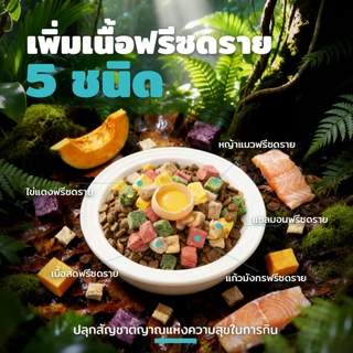 【ซื้อ 1 แถม 3】SEPAW Wilder Feast อาหารแมว รสไก่ รสแซลมอน ไร้ธัญพืช 【1kg】 โปรตีนสูง35% โปรตีนเนื้อ 90% ฟรีซดราย 10% เหมาะกับแมวทุกวัย
