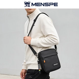 Menspe Mens กระเป๋าสะพาย Mini Cross Body กระเป๋า Casual น้ําหนักเบากระเป๋า Messenger ความจุขนาดใหญ่กันน้ํา Leisure Street เดินทางกลางแจ้งขี่สําหรับชาย