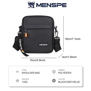 Menspe Mens กระเป๋าสะพาย Mini Cross Body กระเป๋า Casual น้ําหนักเบากระเป๋า Messenger ความจุขนาดใหญ่กันน้ํา Leisure Street เดินทางกลางแจ้งขี่สําหรับชาย