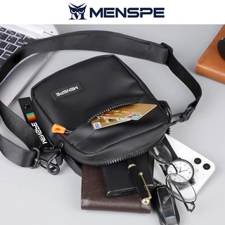 Menspe Mens กระเป๋าสะพาย Mini Cross Body กระเป๋า Casual น้ําหนักเบากระเป๋า Messenger ความจุขนาดใหญ่กันน้ํา Leisure Street เดินทางกลางแจ้งขี่สําหรับชาย
